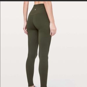 Lululemon Align Leggings Army Green 25” Size 8 NWOT